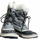 Sorel Women’s Waterproof Winter Boots Size 9 Gray and Black