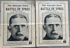 Ultra Rare Battle Of Ypres x2 newspaper supplement 1915 original WW1, Daily Mail