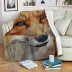 Fox Blanket Throw Fleece Cozy Couch Plush Adult Kid Sofa Bedding Gift