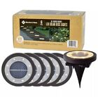 6-Pc LED Solar Garden/Pathway Disc Lights Oil Rubbed Bronze New-IMPROVED: 25 Lum