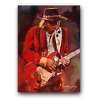 Stevie Ray Vaughan #6 Art Card Limited 41/50 Edward Vela Signed (Music -)