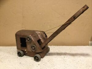 Vintage Structo Toys Pressed Steel Steam Shovel Crane-Parts/Restore