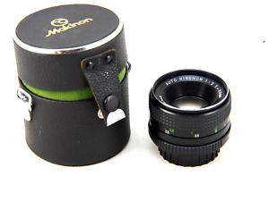 Ricoh Auto Rikenon 50mm f2 Lens  with Makinon case - Pentax screw mount