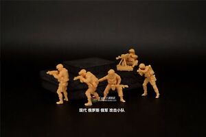 1/72 Modern Russia Russian Army Attack Squad 5 Miniature Soldier Resin Printing