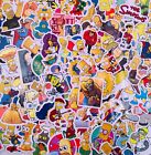 100pcs Simpsons Skateboard Stickers Vinyl Laptop Luggage Decals Dope Sticker Lot