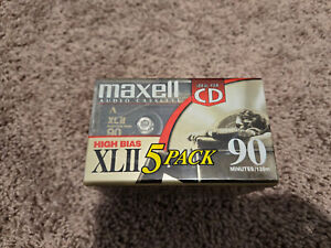 New ListingMaxell XLII 90 Type II High Bias Cassette Tapes New Sealed Lot Of 5 High Output