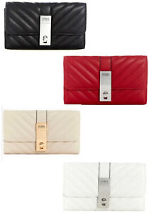 Guess Slidell Quilted Flap Wallet/Clutch