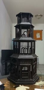 Antique Wooden 4-Story Bird Cage