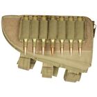 NEW - LEFT HAND Hunting Butt Stock SNIPER Rifle Ammo Cheek Rest Pouch COYOTE TAN