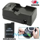 3.6V 3600mAh Battery Replacent & Wall Charger Kit for PSP 2000 3000 Slim Series