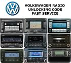 Volkswagen VW Radio Code Service RCD510 500 310 300 215 210 RNS 315 Fast