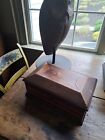 Antique 19th C Inlaid Wooden Jewelry/Storage/Trinket Box Dated/Signed  From PA.