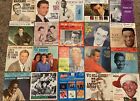 45 PICTURE SLEEVE LOT OF 20 - A FEW HAVE RECORDS - 1950/60's POP ARTISTS - HTF!!