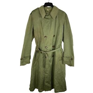Vintage U.S Army Trench Coat Olive Green Long/Medium Men's A338