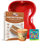 Cake and Ice Cream All Natural Fluffy & Moist Dog Birthday Cake Kit in with Pean