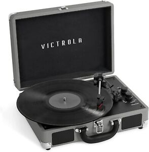 Victrola Vintage 3-Speed Bluetooth Suitcase Record Player with Built-in Speakers