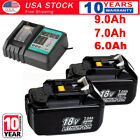 2PACK For Makita 18V 6.0Ah BL1860 LXT Lithium ion Battery /Charger BL1830 BL1850