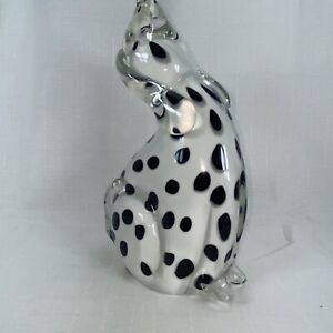 Hand Blown Glass Art Dalmatian 9