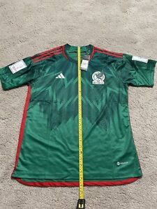 Mexico Jersey 2022 Qatar World Cup Home Shirt Adidas Mens Medium New