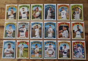 2021 Topps Heritage Baseball Short Print SP Lot#2 18 Cards 15- Low 3-High C.Sale