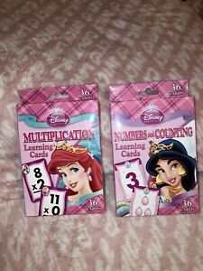 Flash Cards Disney Princess Multiplication, Numbers And Counting Learning Cards