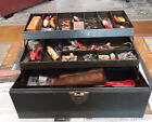 Vtg Kennedy Tackle Box Full of Vintage Fishing Lures, Flies, Hooks, 2 Reels +++