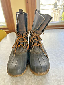 LL Bean Men’s Size 11M Maine Hunting Shoe Boots Vintage 10” Brown Leather USA