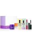Clinique 6 Pcs Skincare makeup Deluxe Sample Gift Set Purple/White Box