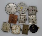 Lot Of Vintage Men's Mechanical Watch Movements Mathey-Tissot, Girard-Perregaux