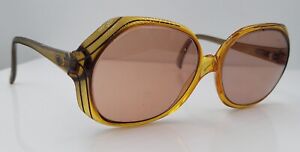Vintage Christian Dior 2035-20 Brown Green Oval Sunglasses Germany FRAMES ONLY