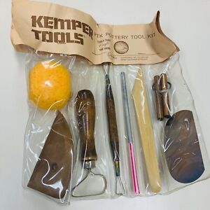 VTG KEMPER TOOLS PTK Pottery Tool Kit New in Package 8 Piece USA