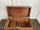 Vintage Brown & Sharpe 15” Wood Dovetail Box Machinist Tool Chest FREE SHIPPING!