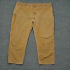 Carhartt Pants Mens 56x32 Brown Tan Canvas Double Knee Distressed Y2K