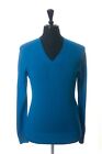 Prada Blue Lightweight Wool V-Neck Sweater 28729
