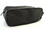 Men's Shaving Toiletry Protective Travel Bag Synthetic Leather Big Size Black