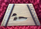 Vintage Zither Lap Harp 15 Strings RARE Wooden With Duck Carved Approx 15 X 9”
