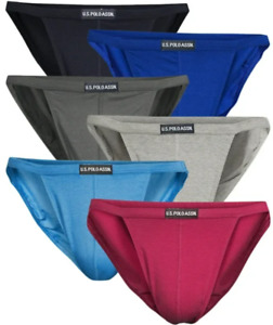 Hot Sale! 6Pack Men's US Polo ULTRA Cotton String Bikini Brief Underwear Colors