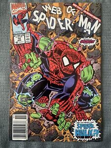 Web of Spider-man #70 Newsstand Key VF 1st Spider-Hulk What If Amazing Marvel