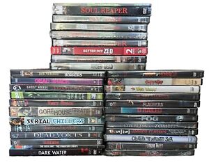Lot of 33 New Factory-Sealed DVD Movies  - All Horror Sci-Fi