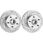 69-72 GM Drilled and Slotted Brake Rotors, 11 In., 5 on 4 3/4 BP (For: 1972 Pontiac GTO)