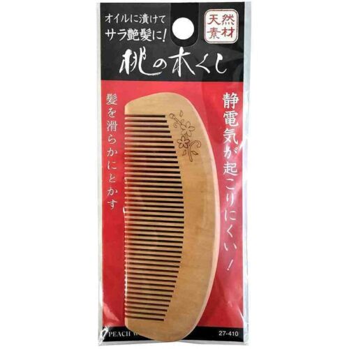Kushi Japan Hair Comb Natural materials Peach tree Kawaii Kyoto Tokyo Kimono