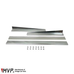 MVP BMW E30 Sedan Touring Aluminum Door Sill Plate Covering Set (For: BMW)