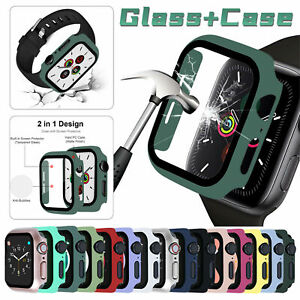 For Apple Watch Series 8 7 6/5/4/3/2/SE Full Screen Protector Case Bumper Cover