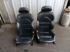 2001-2006 BMW E46 M3 Coupe Front Seats Left Right Pair Seat Black Leather Notes*