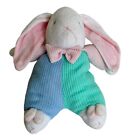 Prestige Toy Plush Bunny Rabbit Pastel Thermal Waffle Weave Bow Tie FLAWS READ