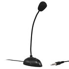 3.5mm Computer Mini Microphone Stand Recording Mic for PC Desktop Laptop R0G2