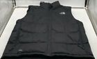 The North Face Men's Black Collared Sleeveless Pocketed Zip Up Puffer Vest Sz XL