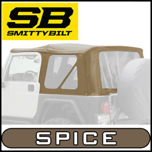 Smittybilt Replacement Soft Top Tinted Windows fits 97-06 Jeep Wrangler TJ SPICE (For: More than one vehicle)