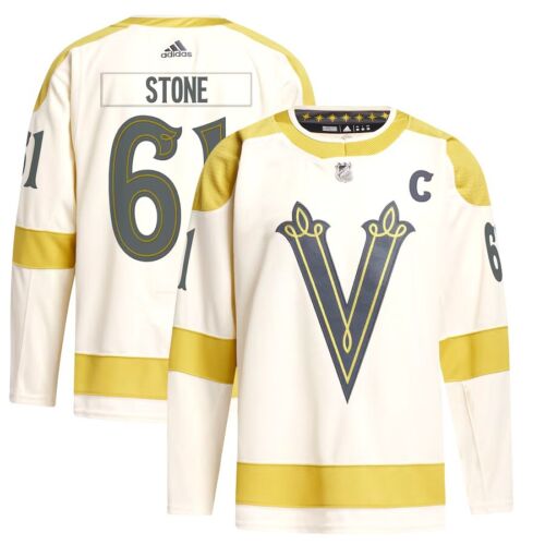 AUTHENTIC MARK STONE Vegas Golden Knights WINTER CLASSIC Adidas JERSEY 46 NWT