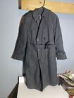 Army Trench Coat Mens 38R Black Lined DSCP Garrison Collection Military NEW